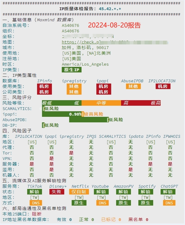 才短短两天，原优质的TikTok专线节点IP就变得不能用了插图